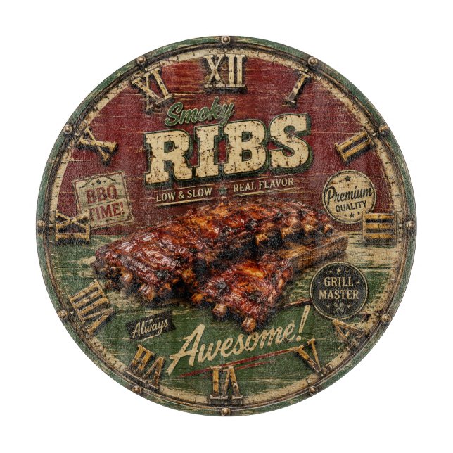 BBQ Ribs Smokehouse Barbecue  Grill Master Gift (Framsidan)