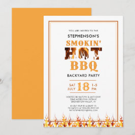BBQ Rökmarin Bakgård Sommarfest Inbjudningar