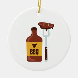 BBQ-sås Julgransprydnad Keramik