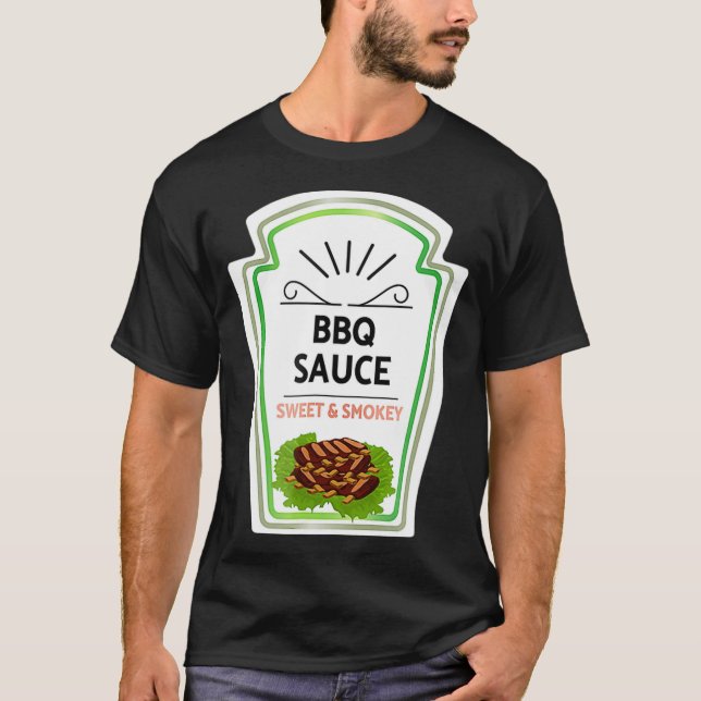 BBQ Sauce Halloween Costume T Shirt (Framsida)