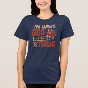 BBQ Season i Texas Alltid Barbecue Gag T Shirt