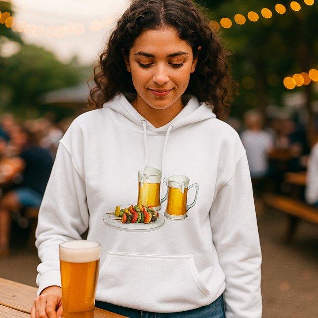BBQ Skewers och Beer Summer Cookout T Shirt (Skapare uppladdad)