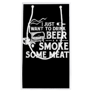 BBQ Smoking Pitmaster Gift Drink Beer Smoke Kött