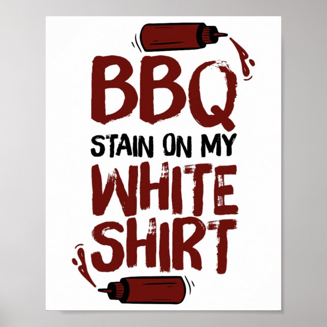 Bbq Stain på min vita 1 Poster (Framsidan)