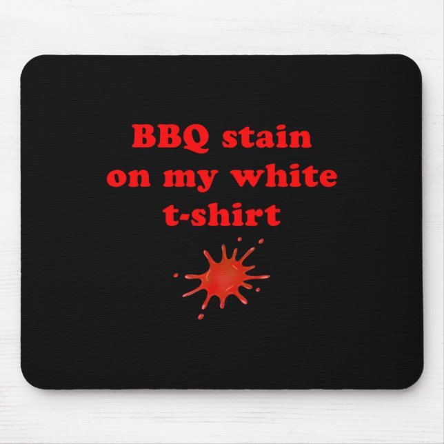 Bbq Stain på min vita 2 Musmatta (Framsidan)