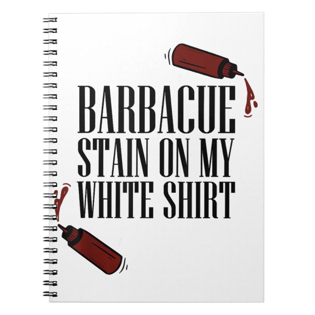 BBQ Stain på min vita Anteckningsbok (Framsidan)