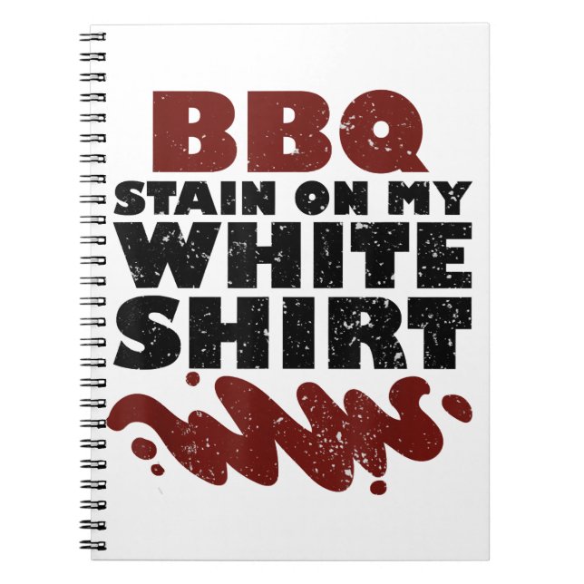 BBQ Stain på min vita Anteckningsbok (Framsidan)