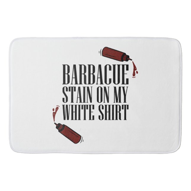 BBQ Stain på min vita Badrumsmatta (Framsidan)