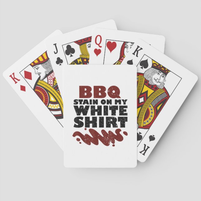 BBQ Stain på min vita Casinokort (Baksidan)