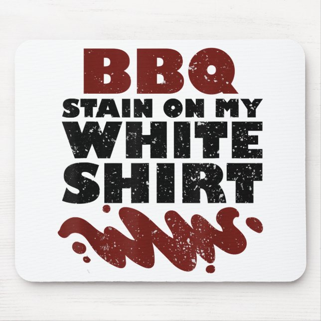 BBQ Stain på min vita Musmatta (Framsidan)