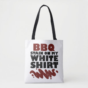 BBQ Stain på min vita Tygkasse