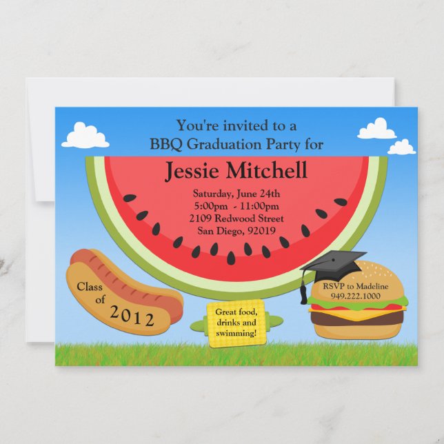 Bbq-studentfestinbjudan klassificerar av 2013 inbjudningar (Framsida)