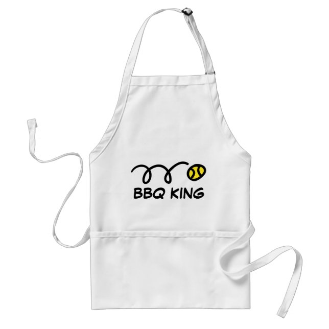Bbq-tennisförkläde med rolig boll förkläde (Framsidan)