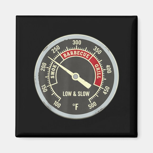 BBQ-termometer Rökig BBQ-grill Långsam Låg Magnet (Framsidan)