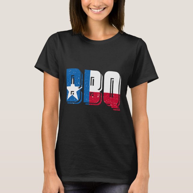 Bbq Texas 1 T Shirt (Framsida)