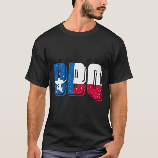 Bbq Texas 1 T Shirt (Framsida)