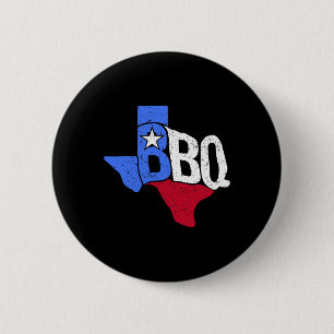 Bbq Texas Statlig flagga och Byrbecue Karta Knapp