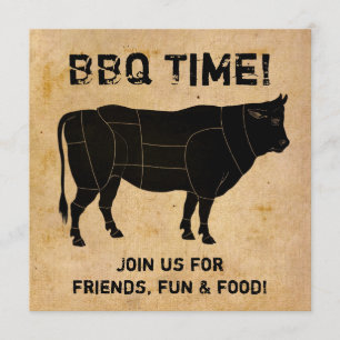 BBQ-tid! (papprare nödläge) Inbjudningar