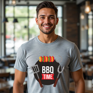 BBQ Time Grill Master Funny Food T Shirt