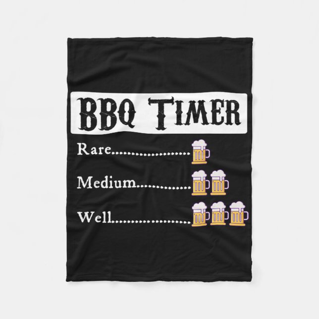Bbq Timer Byrbecue Fleecefilt (Framsidan)