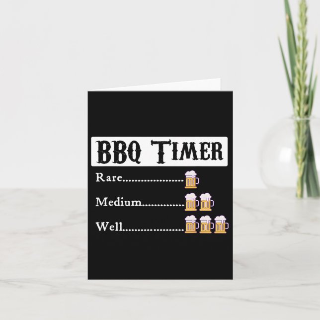Bbq Timer Byrbecue Kort (Framsida)