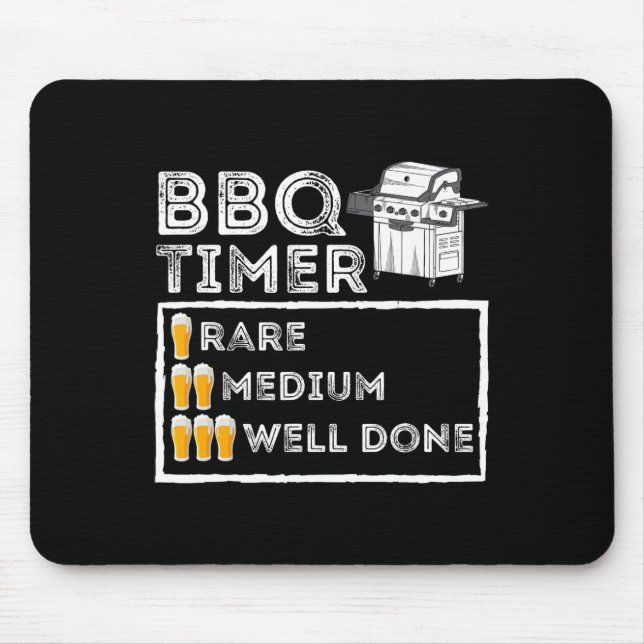 Bbq Timer - Funny Bbq Smoker Byrbecue Grilling Musmatta (Framsidan)