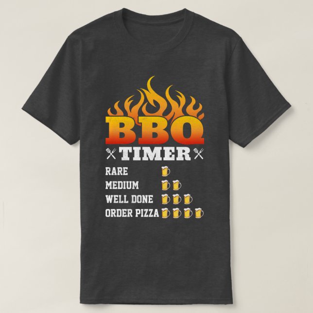 Bbq Timer T Shirt (Design framsida)