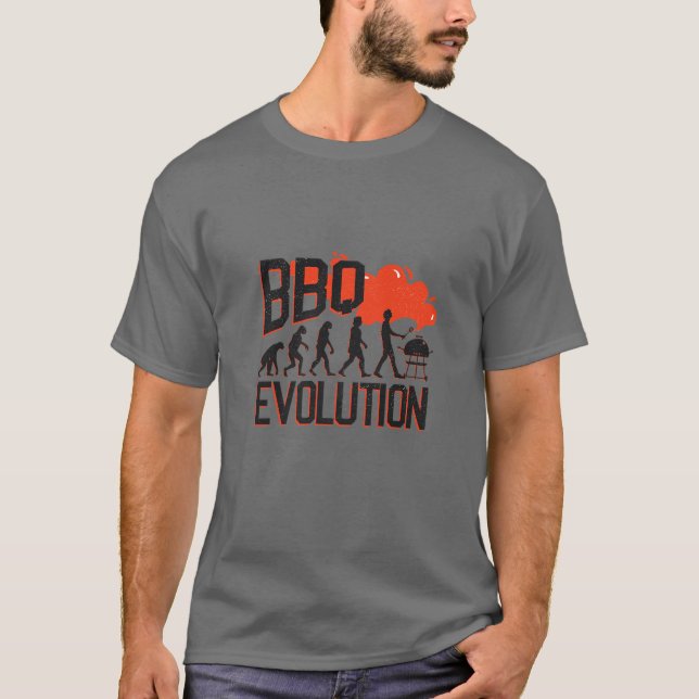 BBQ-utveckling | Funny Barbecue Grilling Joke T Shirt (Framsida)