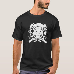 Bbq-vapensköld - vittryck t shirt