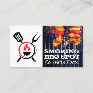 BBQ Verktyg-ikon Barbecue Pit Visitkort