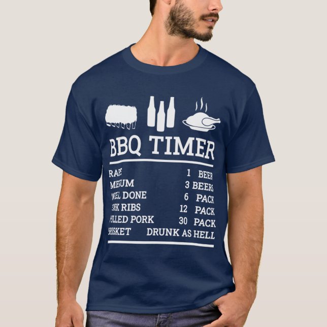BBQimer tjej rolig T Shirt (Framsida)