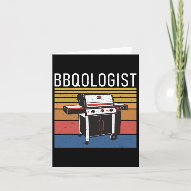 Bbqolog Grill Byrbecue Funny Grilling Kort (Framsida)