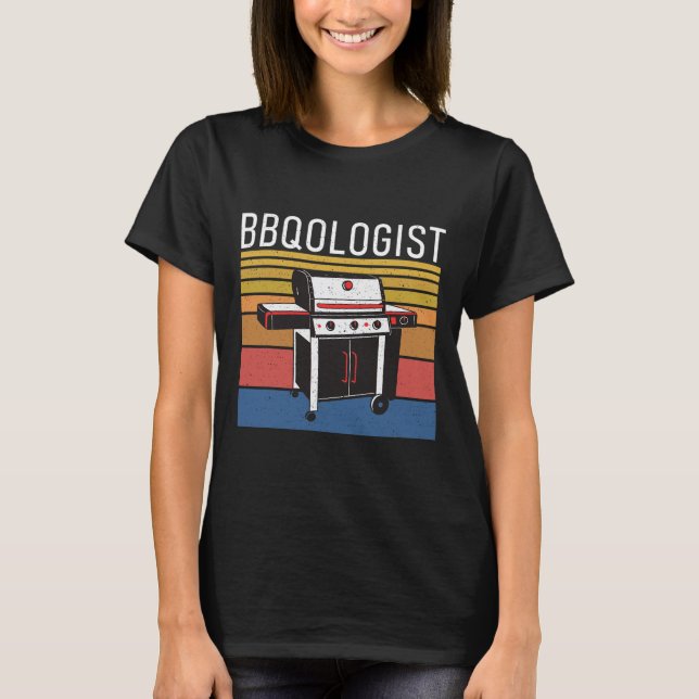 Bbqolog Grill Byrbecue Funny Grilling T Shirt (Framsida)