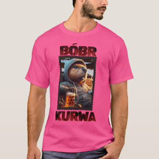 BBR Kurwa Kärlek Beer och Football T Shirt