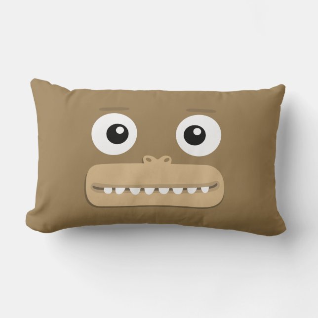 BBSS-apan kudder (21" x13") Lumbarkudde (Framsida)