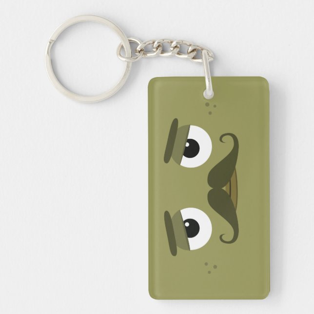 BBSS Moustachios #2 Keychain (Framsidan)
