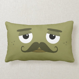 BBSS Moustachios #2 kudder (21" x13") Lumbarkudde
