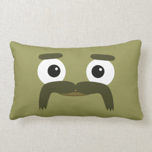 BBSS Moustachios #3 kudder (21" x13") Lumbarkudde