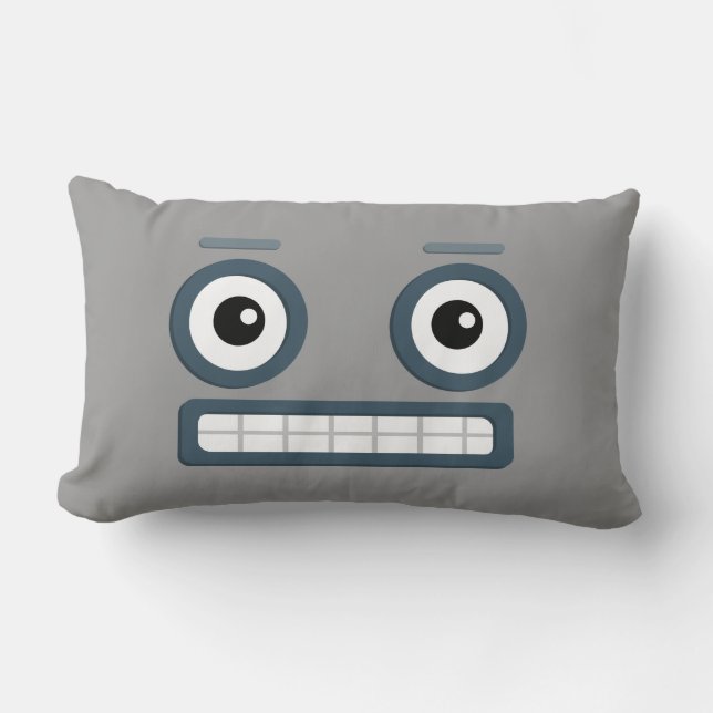 BBSS-roboten kudder (21" x13") Lumbarkudde (Framsida)