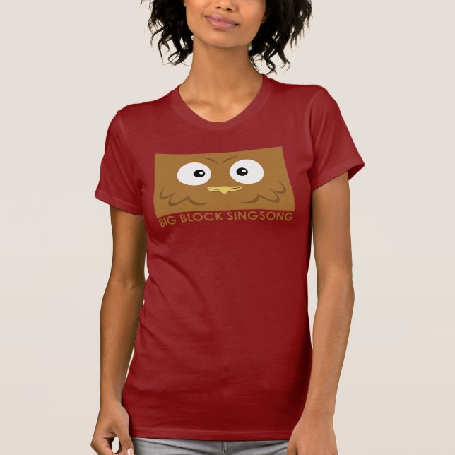 BBSS-ugglakvinna T-tröja Tee Shirt (Framsida)