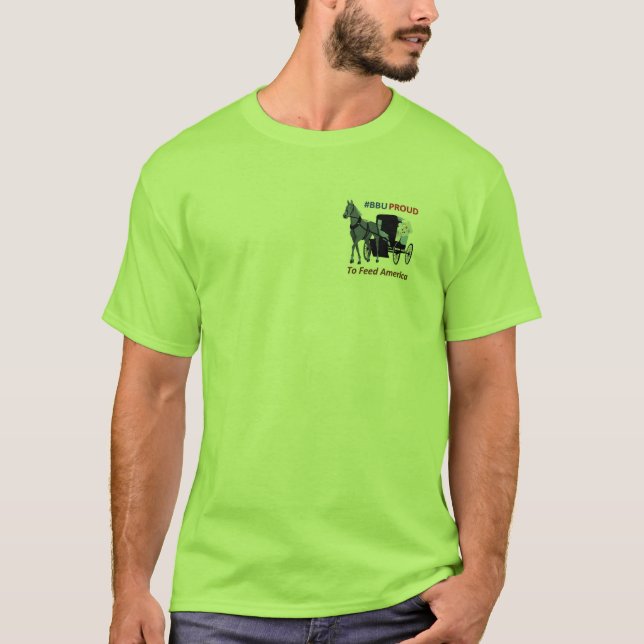 BBUProud för att mata Amerika T Shirt (Framsida)