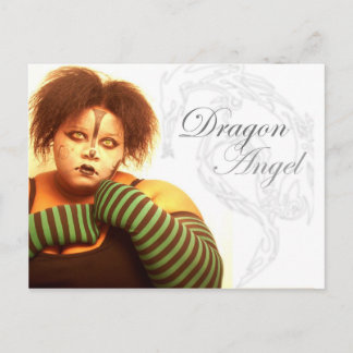 BBW Dragon Angel Vykort