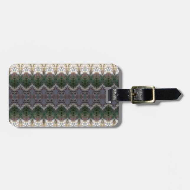 BC Fall Träd Ikat 9 Passport Holder Bagagebricka (Horisontell Framsida)