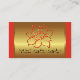 BC för Yoga Instructor eller skönhetsstudio Visitkort