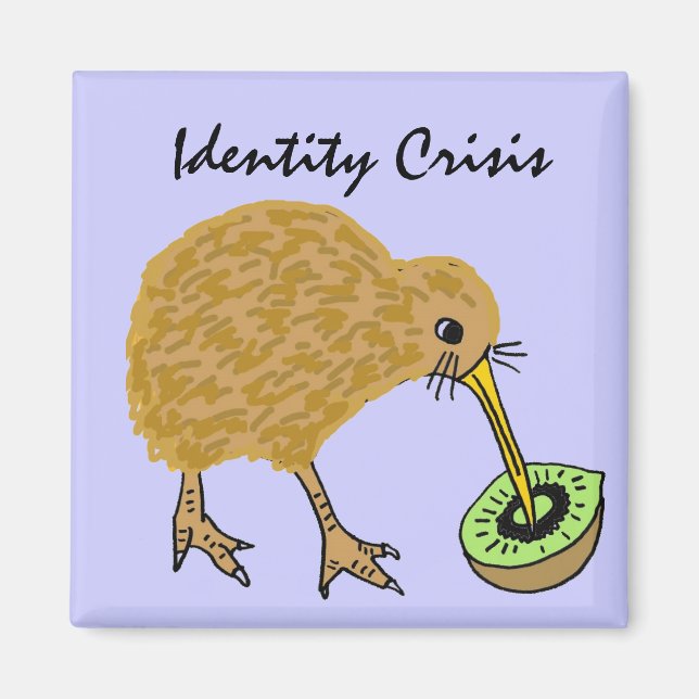 BC- Funny kiwi Bird and Fruit Magnet (Framsidan)