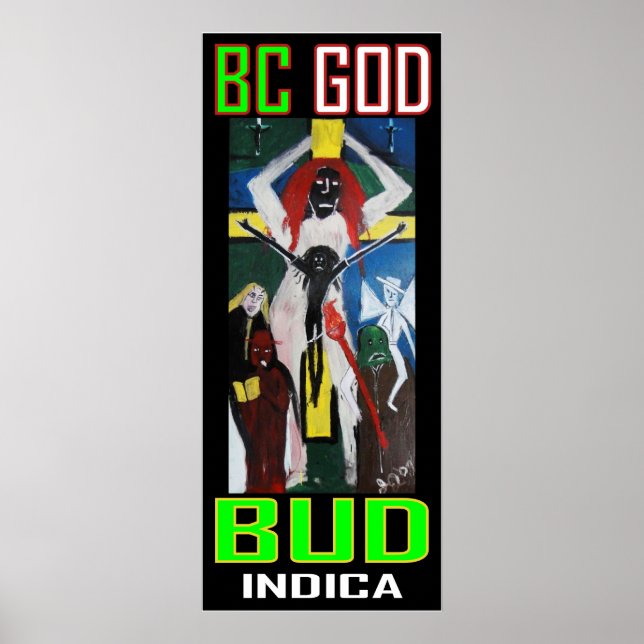 BC GOD BUD INDICA POSTER (Framsidan)