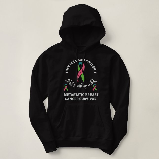 BC Metastatic Bröstcancer överlevande de berättade T Shirt (Design framsida)