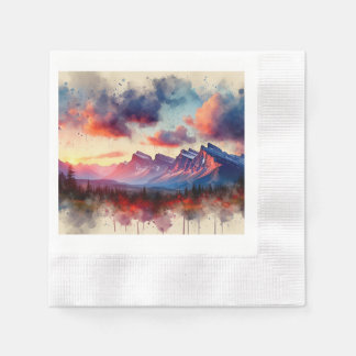 BC Rockies Sunset,  Pappersservett
