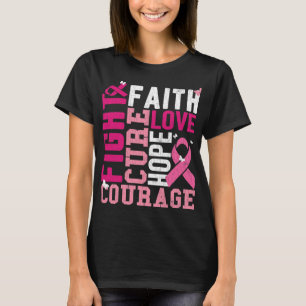BC Vinnare i kampen mot trohet mot bröstcancer Med T Shirt