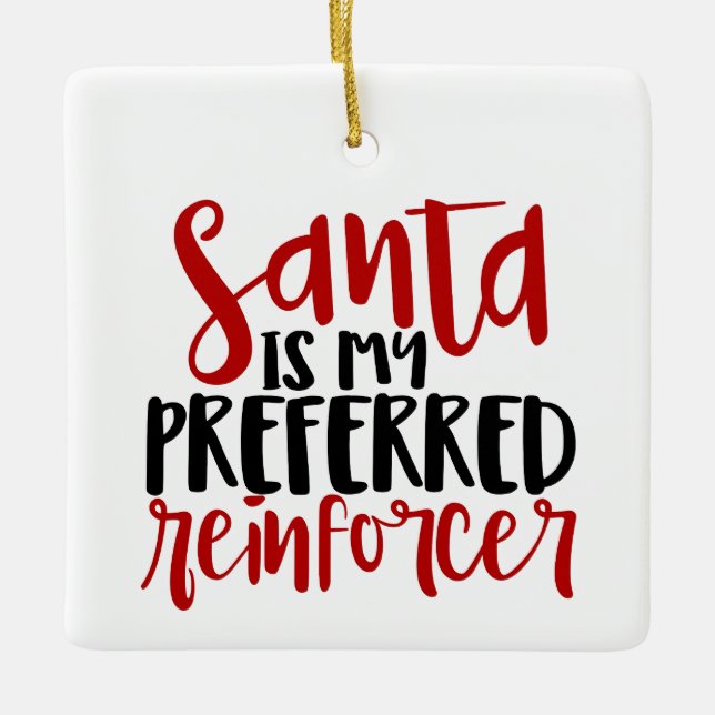 BCBA, BCBA-gåva, ABA, Behavior Tech, ABA Julgransprydnad Keramik (Framsida)